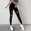 Cutout Stretch Skinny Sports Pants