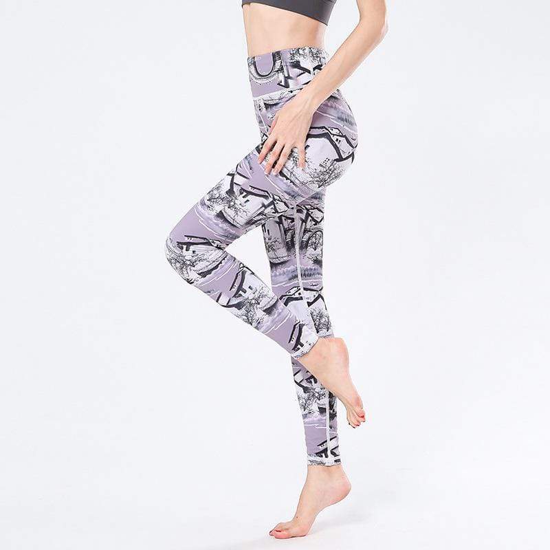 Printed High Waist Tight Trendy Yoga Legging