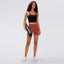 Peach High Waist Anti-light Sports Shorts