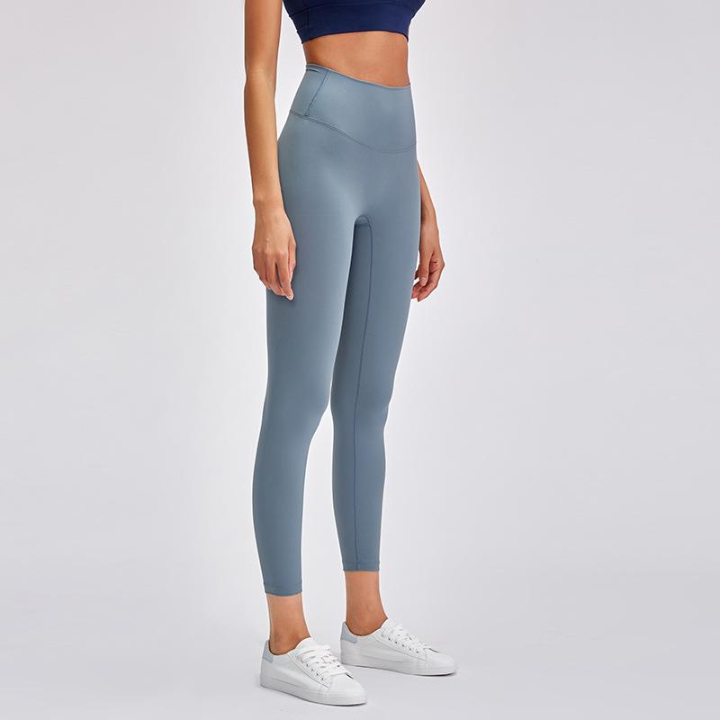 High waisted Skin naked Sports Nine point Pants