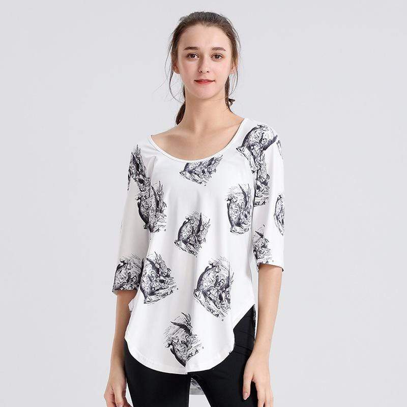 Printed Casual Trendy Quick Dry Training Shirt