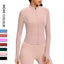 Nude Tight fitting Solid Color Casual Yoga Jacket