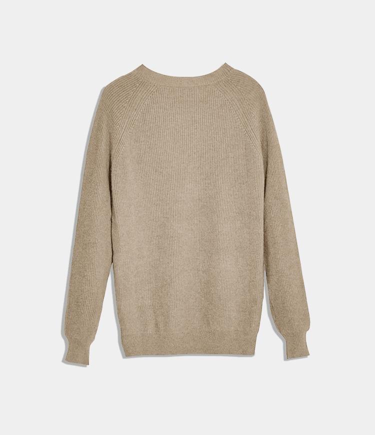 Solid Color Round Neck Sweater