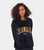 Location Print Fleece Pullover Sweatshirt