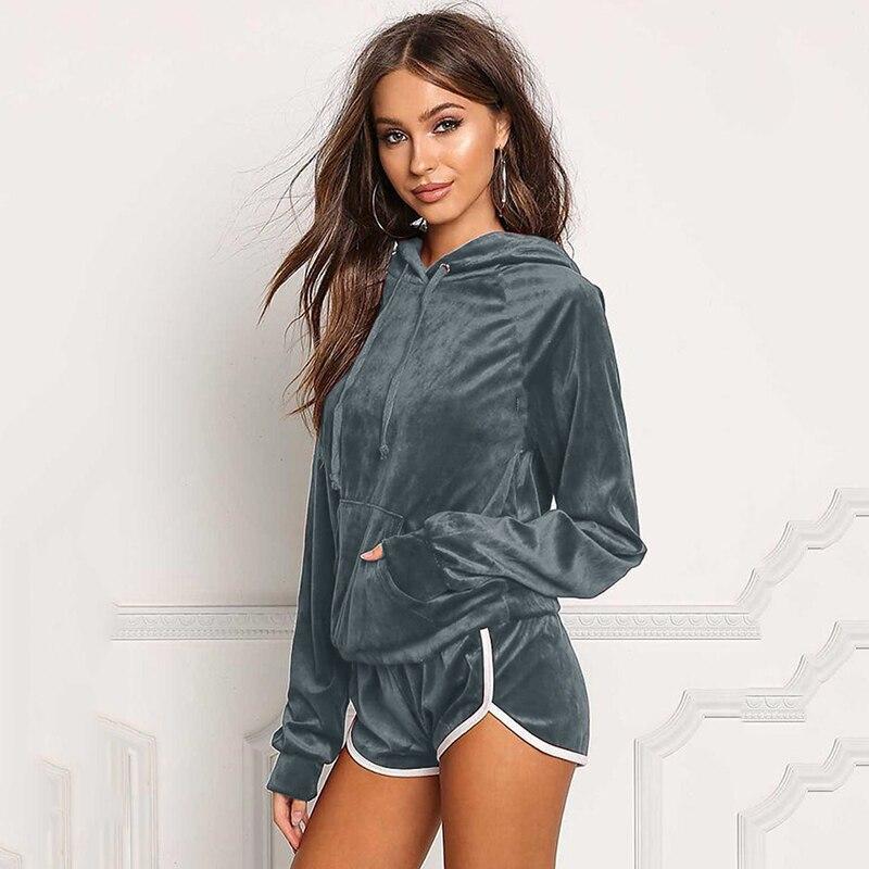Women Sports Sets Tracksuits Hoodies Pieces